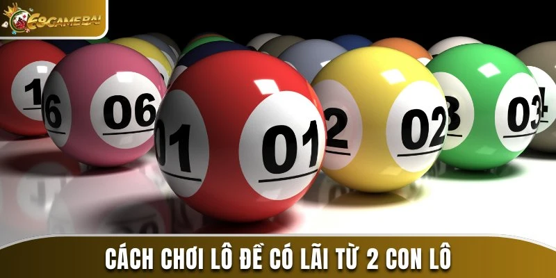 Cách chơi lô đề có lãi từ 2 con lô