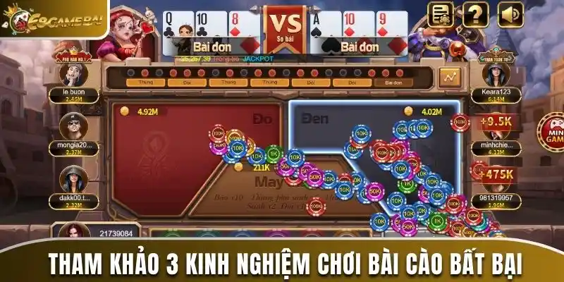  Tham khảo 3 kinh nghiệm chơi bài cào bất bại